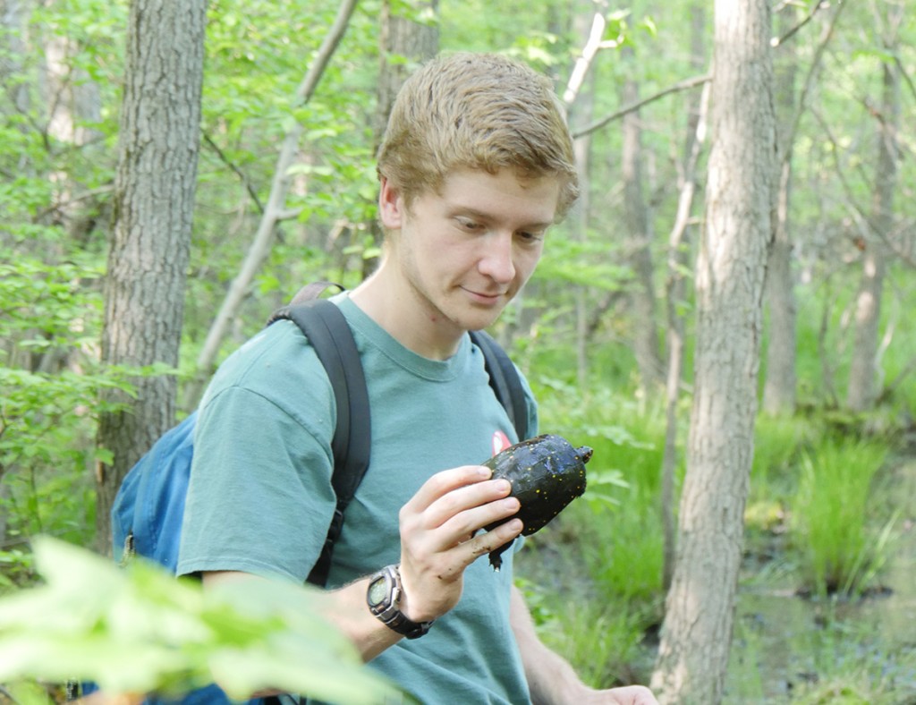 Hunter-with-spotted-turtle